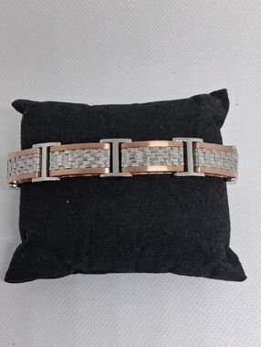 Metro Rose Gold and Silver Link Bracelet
